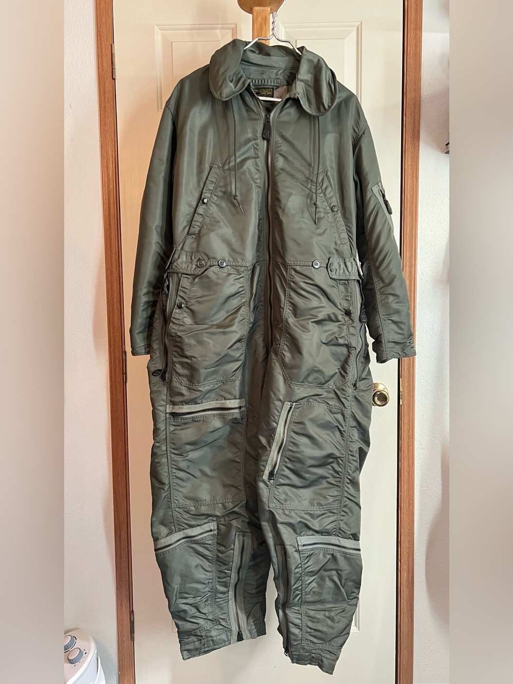 vintage U.S. Air Force (USAF) Type CWU-1/P Cold Weather Flying Coverall.